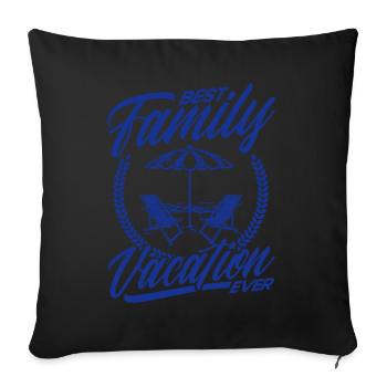 Road Trip Holiday Family Holiday Family Gift - Sofa pillowcase 17,3'' x 17,3'' (45 x 45 cm) - black - Front