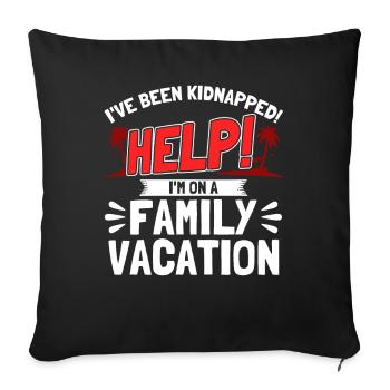 Road Trip Holiday Family Holiday Family Gift - Sofa pillowcase 17,3'' x 17,3'' (45 x 45 cm) - black - Front