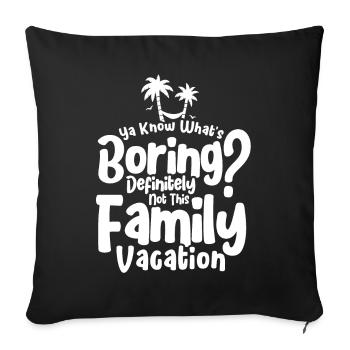 Road Trip Holiday Family Holiday Family Gift - Sofa pillowcase 17,3'' x 17,3'' (45 x 45 cm) - black - Front