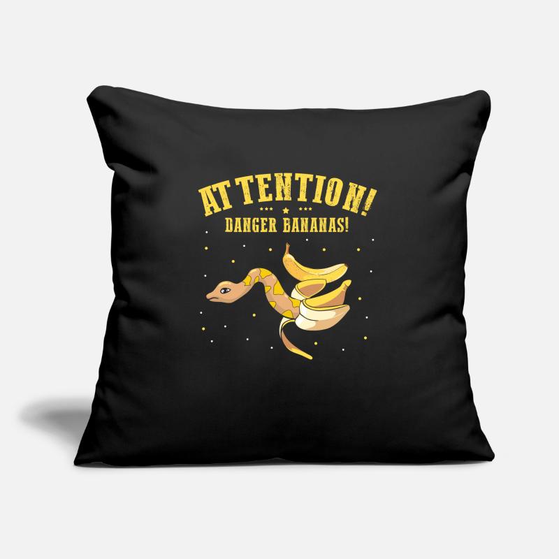 King python design pour les amateurs de serpents Housse de coussin décorative 45 x 45 cm