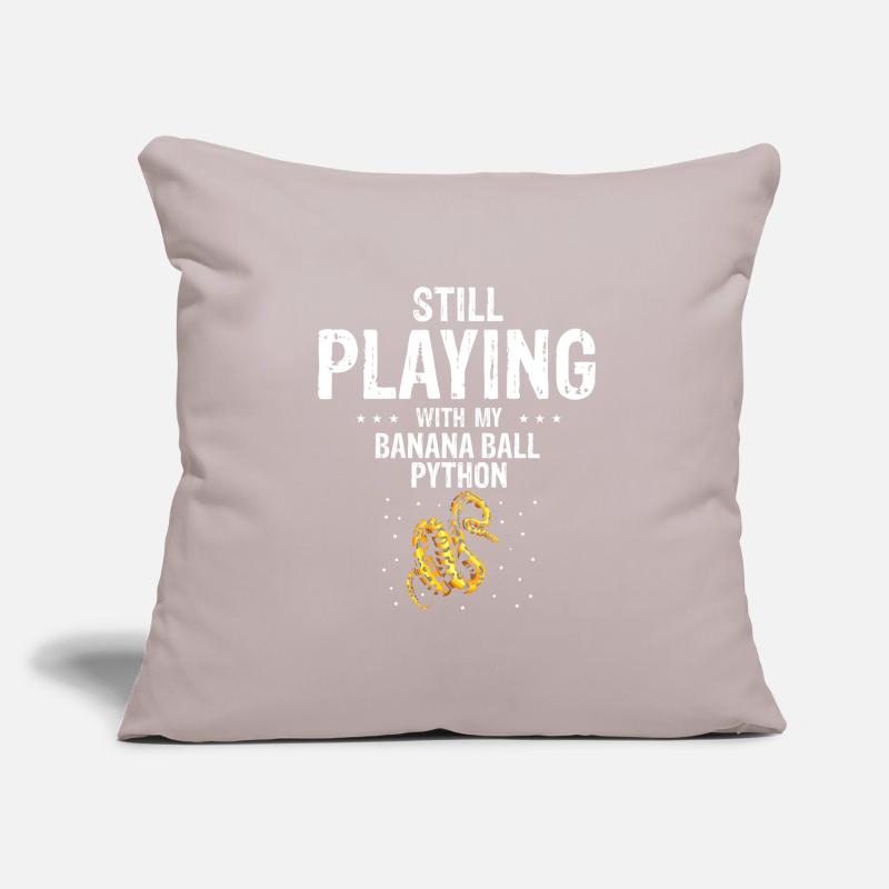 King python design pour les amateurs de serpents Housse de coussin décorative 45 x 45 cm