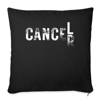 Cancer Awarness Fight Cancer Breast Cancer Warrior - Sofakissenbezug 45 x 45 cm - Schwarz - Vorne