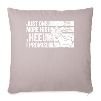 Juste un talon haut de plus que je promets - Housse de coussin décorative 45 x 45 cm - taupe clair - Devant