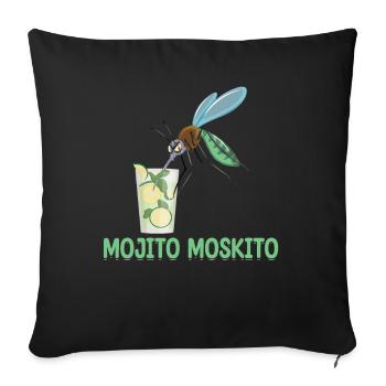 Mojito Mosquito | Funny beer shirt | Funny - Sofa pillowcase 17,3'' x 17,3'' (45 x 45 cm) - black - Front