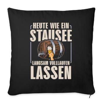 SLOWLY FILL UP LIKE A RESERVOIR TODAY - Sofa pillowcase 17,3'' x 17,3'' (45 x 45 cm) - black - Front
