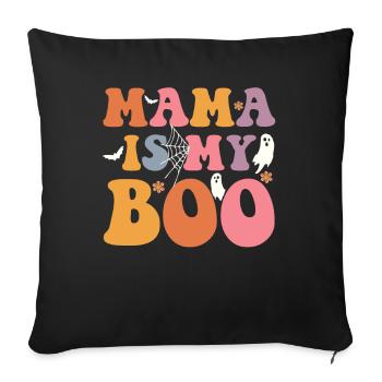 Mama Is My Boo Spooky - Sofa pillowcase 17,3'' x 17,3'' (45 x 45 cm) - black - Front