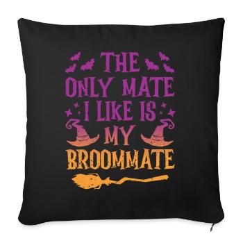 Le seul copain que j’aime est mon - Housse de coussin décorative 45 x 45 cm - noir - Devant