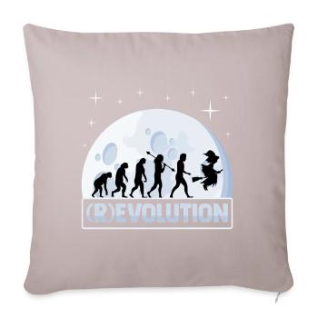 (r)evolution Ghostly Primates, Led - Sofa pillowcase 17,3'' x 17,3'' (45 x 45 cm) - light taupe - Front