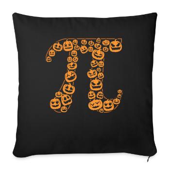 Pi-symbol Horde Von Kürbis-monstern - Sofakissenbezug 45 x 45 cm - Schwarz - Vorne