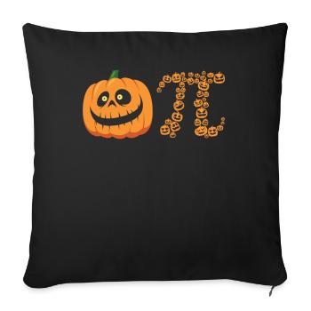 Pi-symbol Spooky Pumpkin Monsters - Sofa pillowcase 17,3'' x 17,3'' (45 x 45 cm) - black - Front