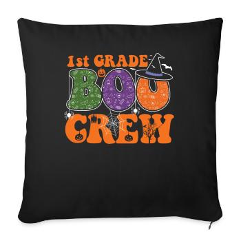 1st Class Boo Crew Spooky Pumpkin Monster - Sofa pillowcase 17,3'' x 17,3'' (45 x 45 cm) - black - Front