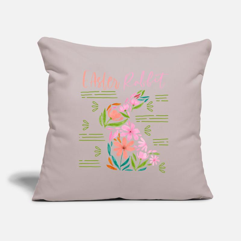 Easter , Floral Pattern, Easter Typography Sofa pillowcase 17,3'' x 17,3'' (45 x 45 cm)