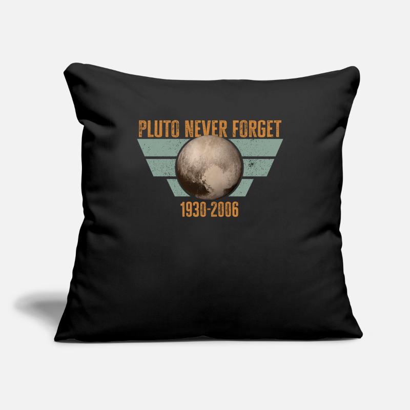 Never Forget Pluto Design Retro Style Funny Space Sofakissenbezug 45 x 45 cm