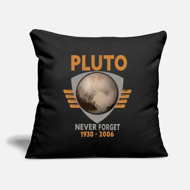 Never Forget Pluto Design Retro Style Funny Space Sofa pillowcase 17,3'' x 17,3'' (45 x 45 cm)
