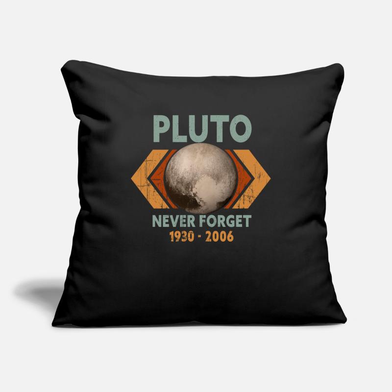 Never Forget Pluto Design Retro Style Funny Space Sofa pillowcase 17,3'' x 17,3'' (45 x 45 cm)