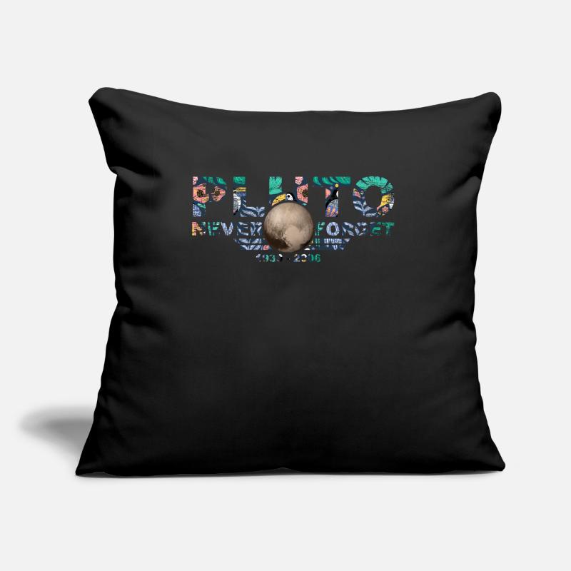 Never Forget Pluto Design Retro Style Funny Space Sofa pillowcase 17,3'' x 17,3'' (45 x 45 cm)