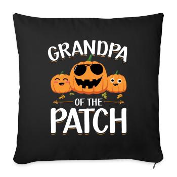 Grandfather The Patch Funny Halloween Pumpkins - Sofa pillowcase 17,3'' x 17,3'' (45 x 45 cm) - black - Front