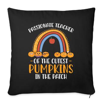 Professeur passionné le plus mignon - Housse de coussin décorative 45 x 45 cm - noir - Devant