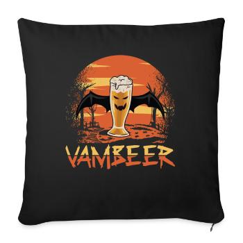 VambeEr Creepy Alcoholic Drink - Sofa pillowcase 17,3'' x 17,3'' (45 x 45 cm) - black - Front