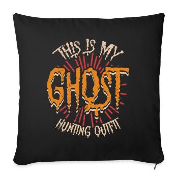 This Is My Ghost Hunter Outfit Spooky Halloween - Sofa pillowcase 17,3'' x 17,3'' (45 x 45 cm) - black - Front