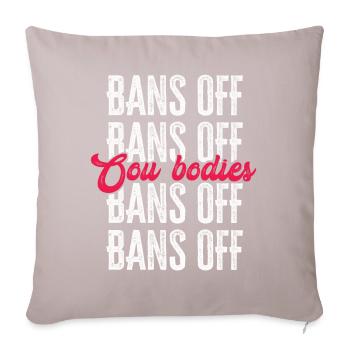 Bannir nos corps protéger la liberté Choisir les femmes - Housse de coussin décorative 45 x 45 cm - taupe clair - Devant