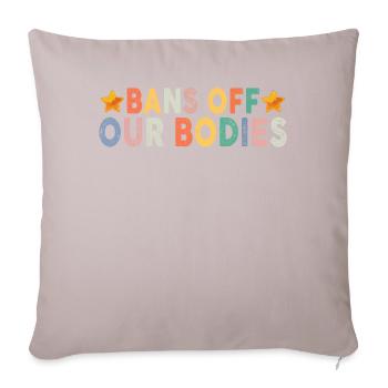 Bannir nos corps protéger la liberté Choisir les femmes - Housse de coussin décorative 45 x 45 cm - taupe clair - Devant