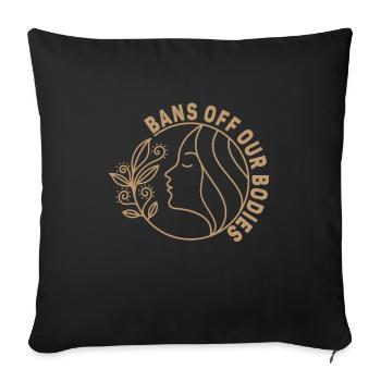 Bannir nos corps protéger la liberté Choisir les femmes - Housse de coussin décorative 45 x 45 cm - noir - Devant