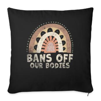 Bannir nos corps protéger la liberté Choisir les femmes - Housse de coussin décorative 45 x 45 cm - noir - Devant