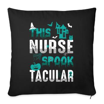 This Nurse Spook Tacular Spooky - Sofa pillowcase 17,3'' x 17,3'' (45 x 45 cm) - black - Front