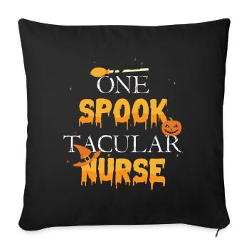 Ein Spook Tacular Schwester Spooky Halloween - Sofakissenbezug 45 x 45 cm - Schwarz - Vorne