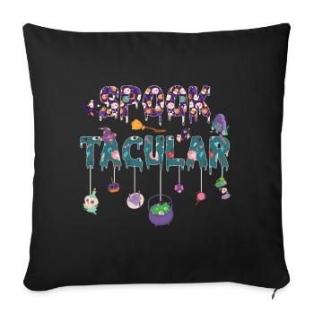 Spook Tacular Spooky Halloween - Sofa pillowcase 17,3'' x 17,3'' (45 x 45 cm) - black - Front