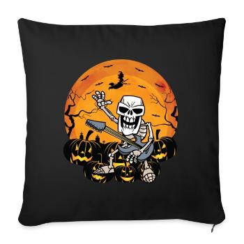 Spooky rock band guitarist - Sofa pillowcase 17,3'' x 17,3'' (45 x 45 cm) - black - Front
