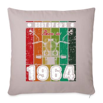Le meilleur de la moto classique née des années 60 en 1964 - Housse de coussin décorative 45 x 45 cm - taupe clair - Devant