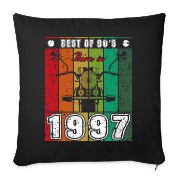 Best Of 90's Born 1997 Classic Motorcycle - Sofa pillowcase 17,3'' x 17,3'' (45 x 45 cm) - black - Front