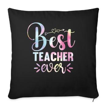 Back To Best School Retention - Sofa pillowcase 17,3'' x 17,3'' (45 x 45 cm) - black - Front