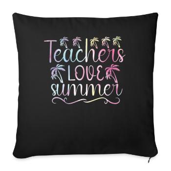 Summer-back To School Bonding Rainbow - Sofa pillowcase 17,3'' x 17,3'' (45 x 45 cm) - black - Front