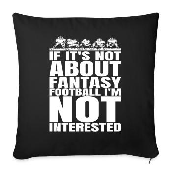 Drôles de messieurs intéressés par le football Fantasy - Housse de coussin décorative 45 x 45 cm - noir - Devant