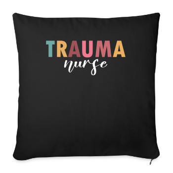 The life of a trauma nurse - Sofa pillowcase 17,3'' x 17,3'' (45 x 45 cm) - black - Front
