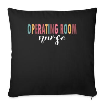 Surgical Nurse Life - Sofa pillowcase 17,3'' x 17,3'' (45 x 45 cm) - black - Front
