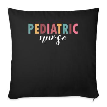 The life of a pediatric nurse - Sofa pillowcase 17,3'' x 17,3'' (45 x 45 cm) - black - Front