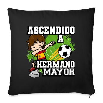Ascendido A Hermana Mayor Fußballspieler - Sofakissenbezug 45 x 45 cm - Schwarz - Vorne
