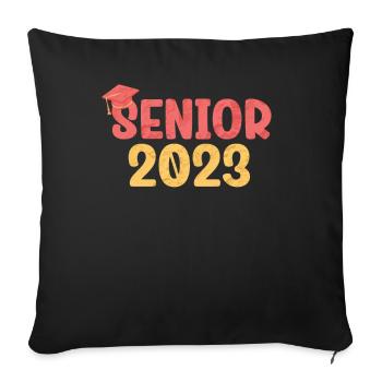 Senior 2023 Dabbing Dab of 2023 Seniors Graduation - Sofakissenbezug 45 x 45 cm - Schwarz - Vorne