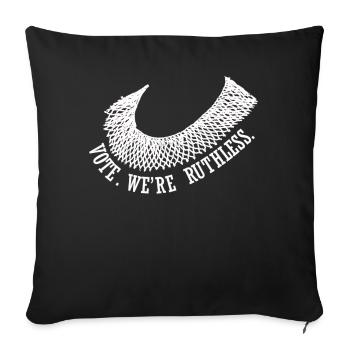 Women's Rights Vote We're Ruthless Human And Women - Sofa pillowcase 17,3'' x 17,3'' (45 x 45 cm) - black - Front
