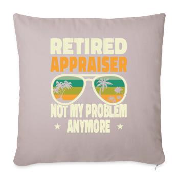 Retired Men Retired Appraiser Not My Problem - Sofa pillowcase 17,3'' x 17,3'' (45 x 45 cm) - light taupe - Front