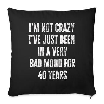 40 Years Old Vintage 1982 Limited Edition 40th - Sofakissenbezug 45 x 45 cm - Schwarz - Vorne