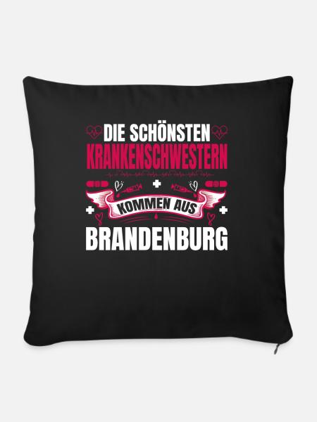 Die Schönsten Krankenschwestern Kommen Aus - Sofakissenbezug 45 x 45 cm - Schwarz