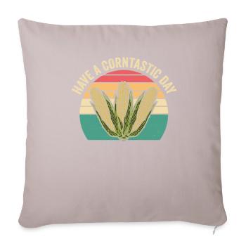 Passez une journée cornastique - Housse de coussin décorative 45 x 45 cm - taupe clair - Devant