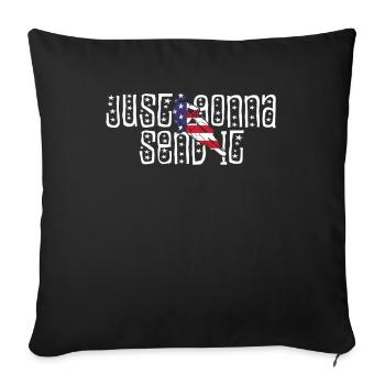 Just Gonna Send It American Flag Motocross - Sofakissenbezug 45 x 45 cm - Schwarz - Vorne
