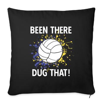 Volleyballer Spruch Für Volleyballspiel Volleyball - Sofakissenbezug 45 x 45 cm - Schwarz - Vorne