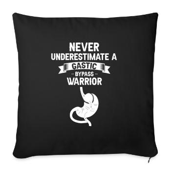 Gastric Bypass and Gastric Bypass Surgery Design - Sofa pillowcase 17,3'' x 17,3'' (45 x 45 cm) - black - Front